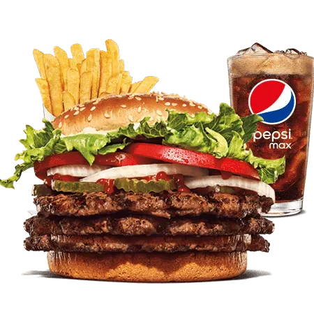 Meniu: burger king de vită, simplu